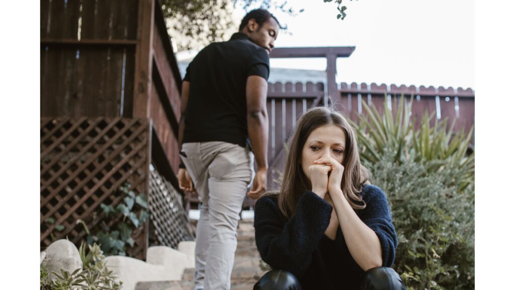 Couple experiencing emotional distance in their relationship